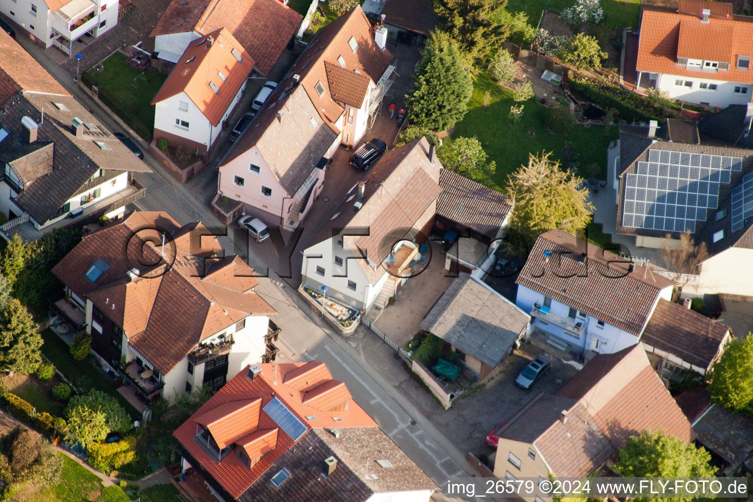 Quartier Stupferich in Karlsruhe dans le département Bade-Wurtemberg, Allemagne vue d'en haut