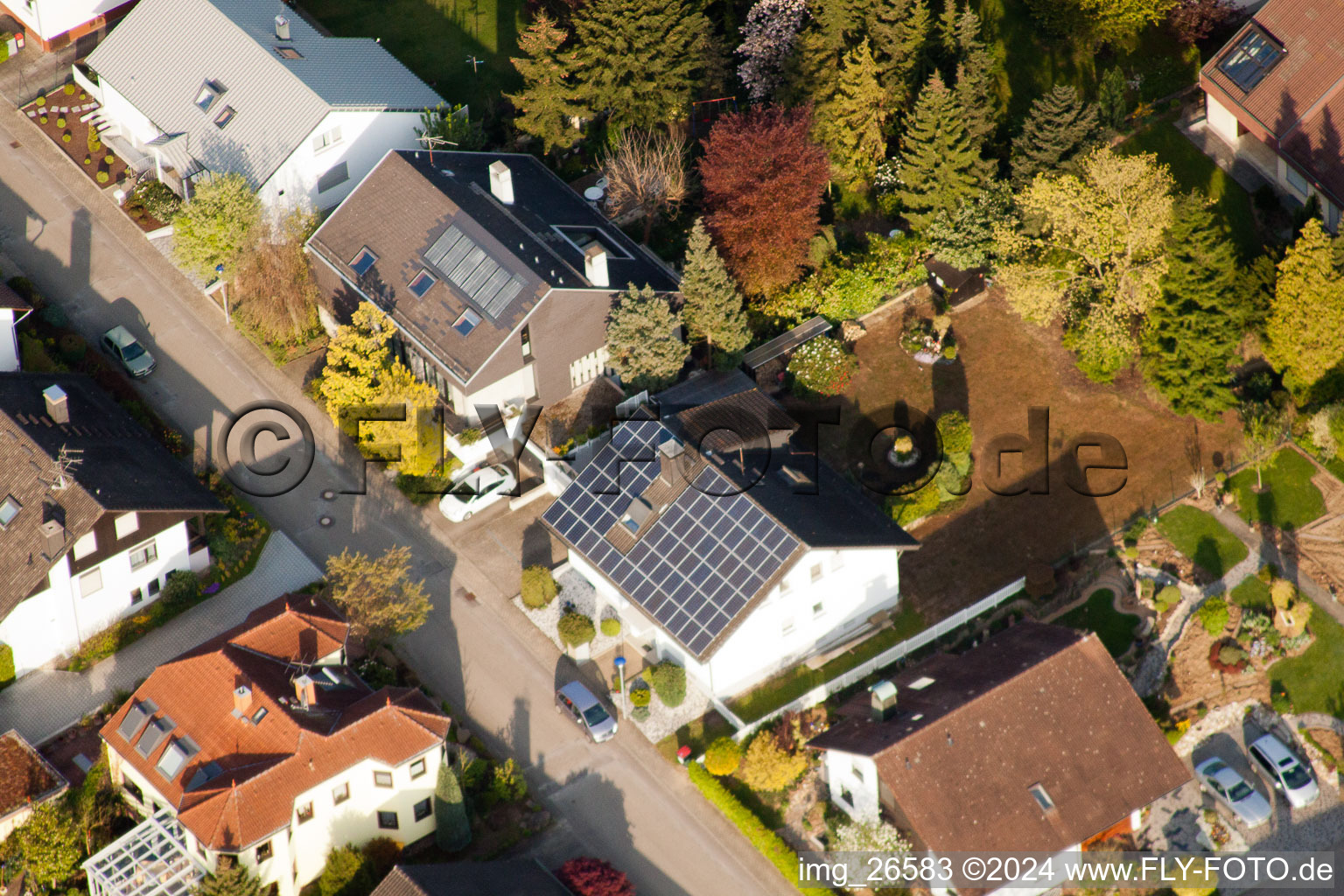 Quartier Stupferich in Karlsruhe dans le département Bade-Wurtemberg, Allemagne vue du ciel