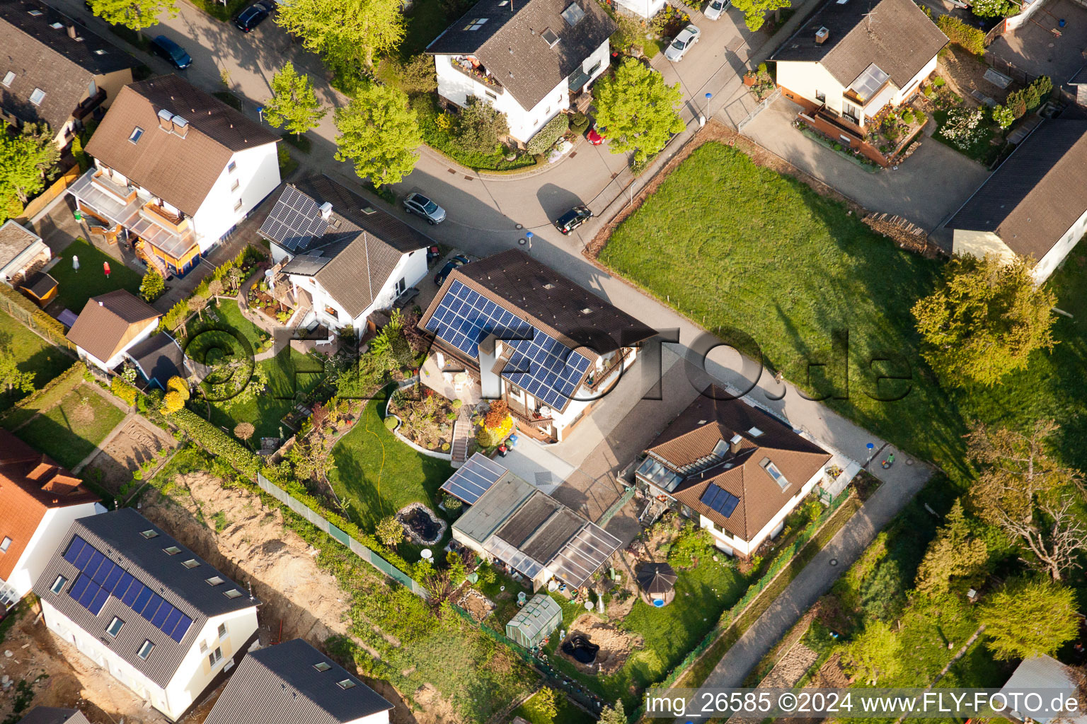 Image drone de Quartier Stupferich in Karlsruhe dans le département Bade-Wurtemberg, Allemagne