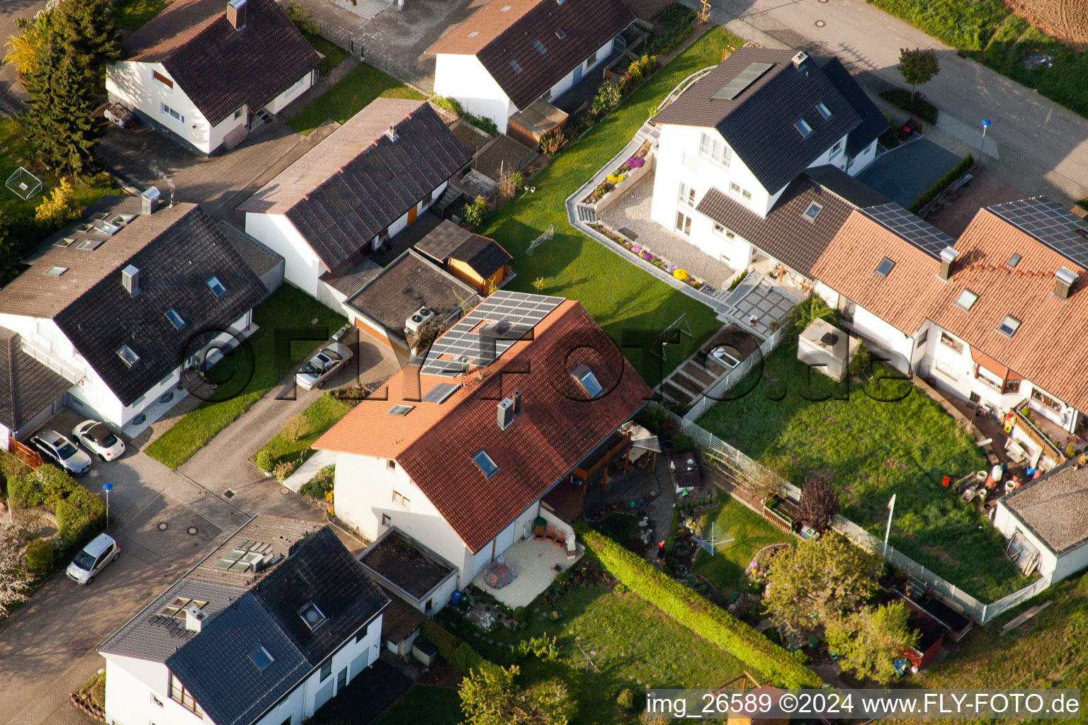 Quartier Stupferich in Karlsruhe dans le département Bade-Wurtemberg, Allemagne d'un drone