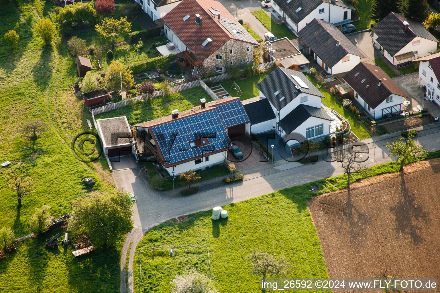 Photographie aérienne de Quartier Stupferich in Karlsruhe dans le département Bade-Wurtemberg, Allemagne