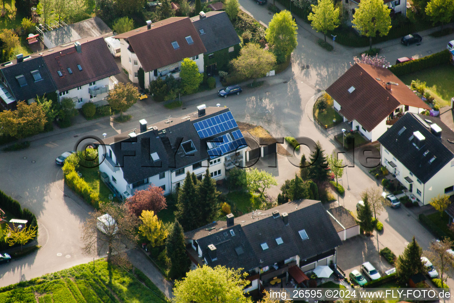 Quartier Stupferich in Karlsruhe dans le département Bade-Wurtemberg, Allemagne hors des airs