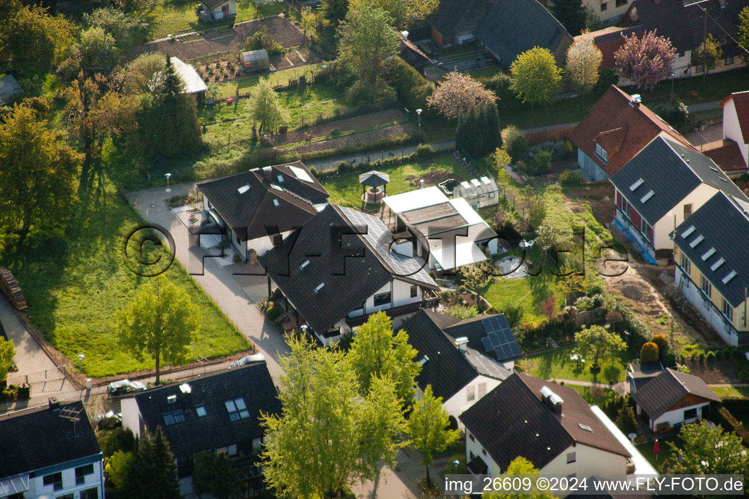 Photographie aérienne de Quartier Stupferich in Karlsruhe dans le département Bade-Wurtemberg, Allemagne