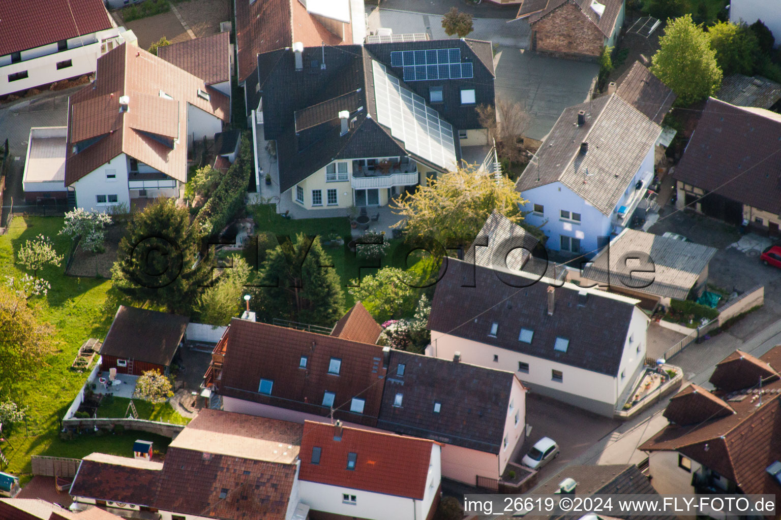 Quartier Stupferich in Karlsruhe dans le département Bade-Wurtemberg, Allemagne vue du ciel