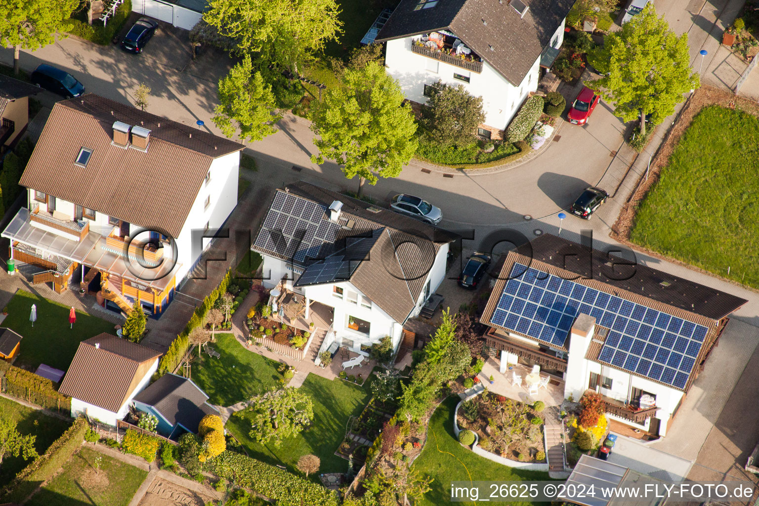 Quartier Stupferich in Karlsruhe dans le département Bade-Wurtemberg, Allemagne vu d'un drone