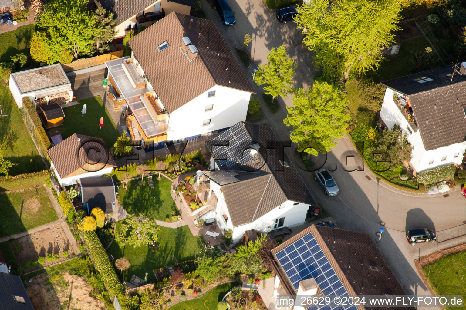 Quartier Stupferich in Karlsruhe dans le département Bade-Wurtemberg, Allemagne d'en haut