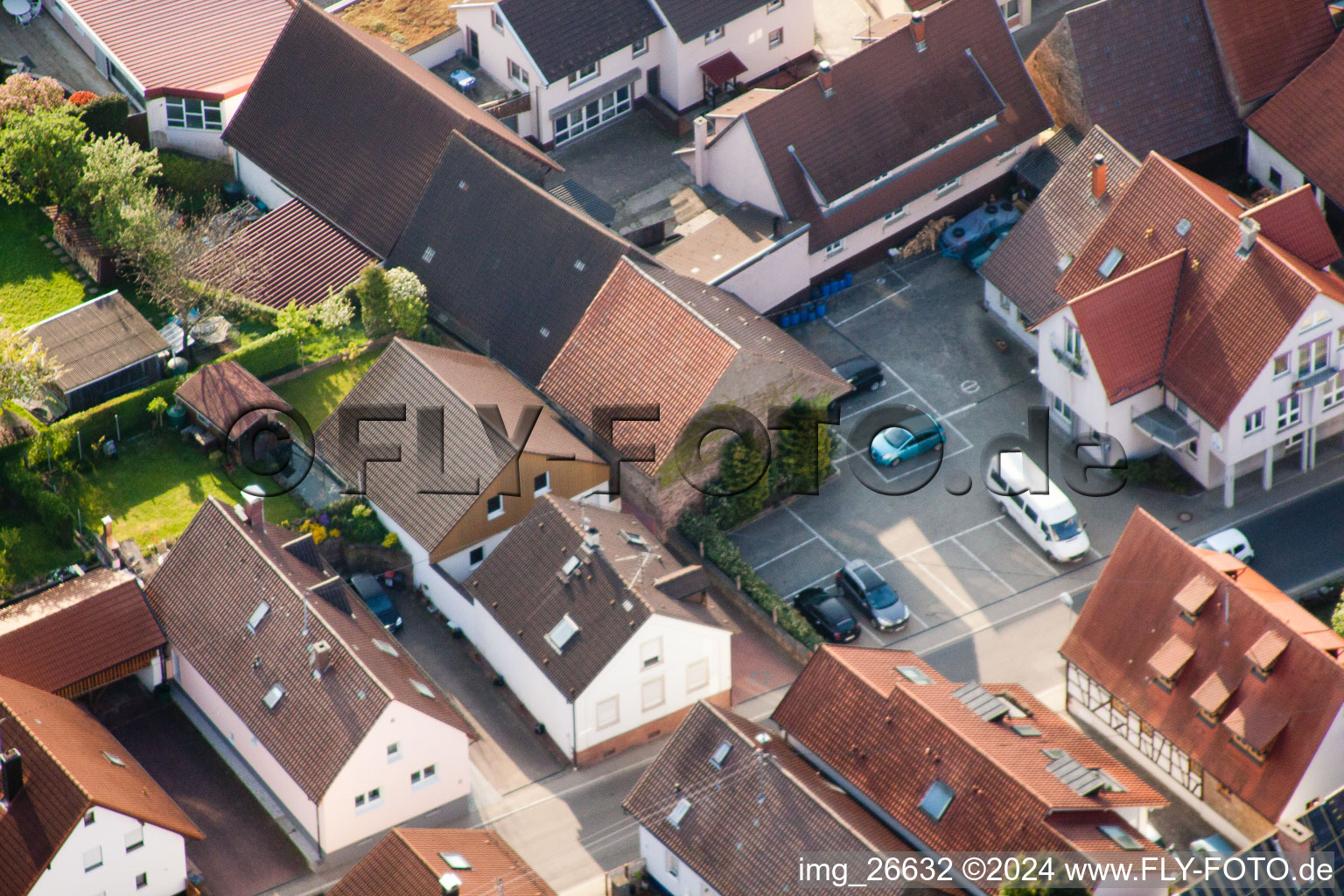 Quartier Stupferich in Karlsruhe dans le département Bade-Wurtemberg, Allemagne vue d'en haut