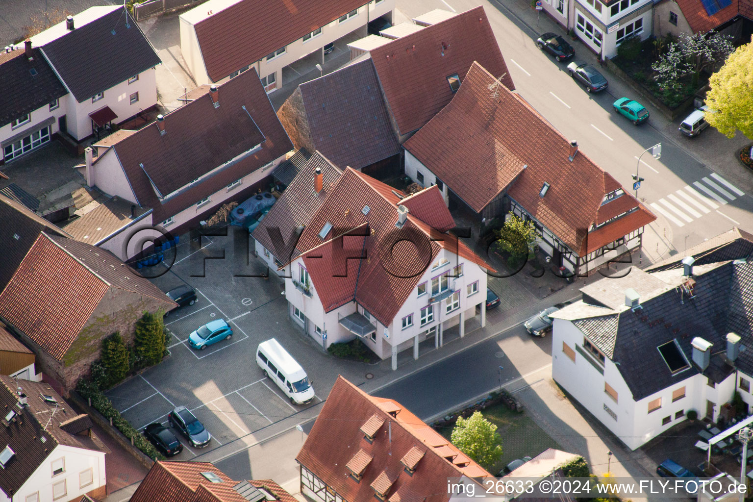 Quartier Stupferich in Karlsruhe dans le département Bade-Wurtemberg, Allemagne depuis l'avion