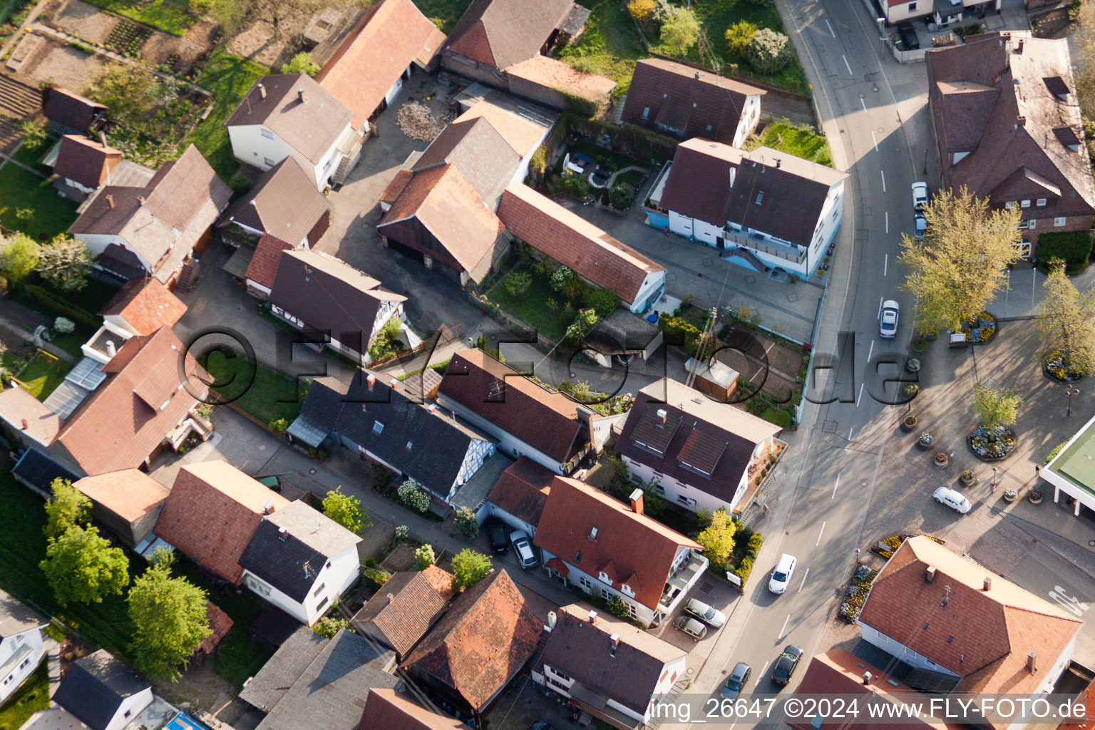 Quartier Stupferich in Karlsruhe dans le département Bade-Wurtemberg, Allemagne d'en haut