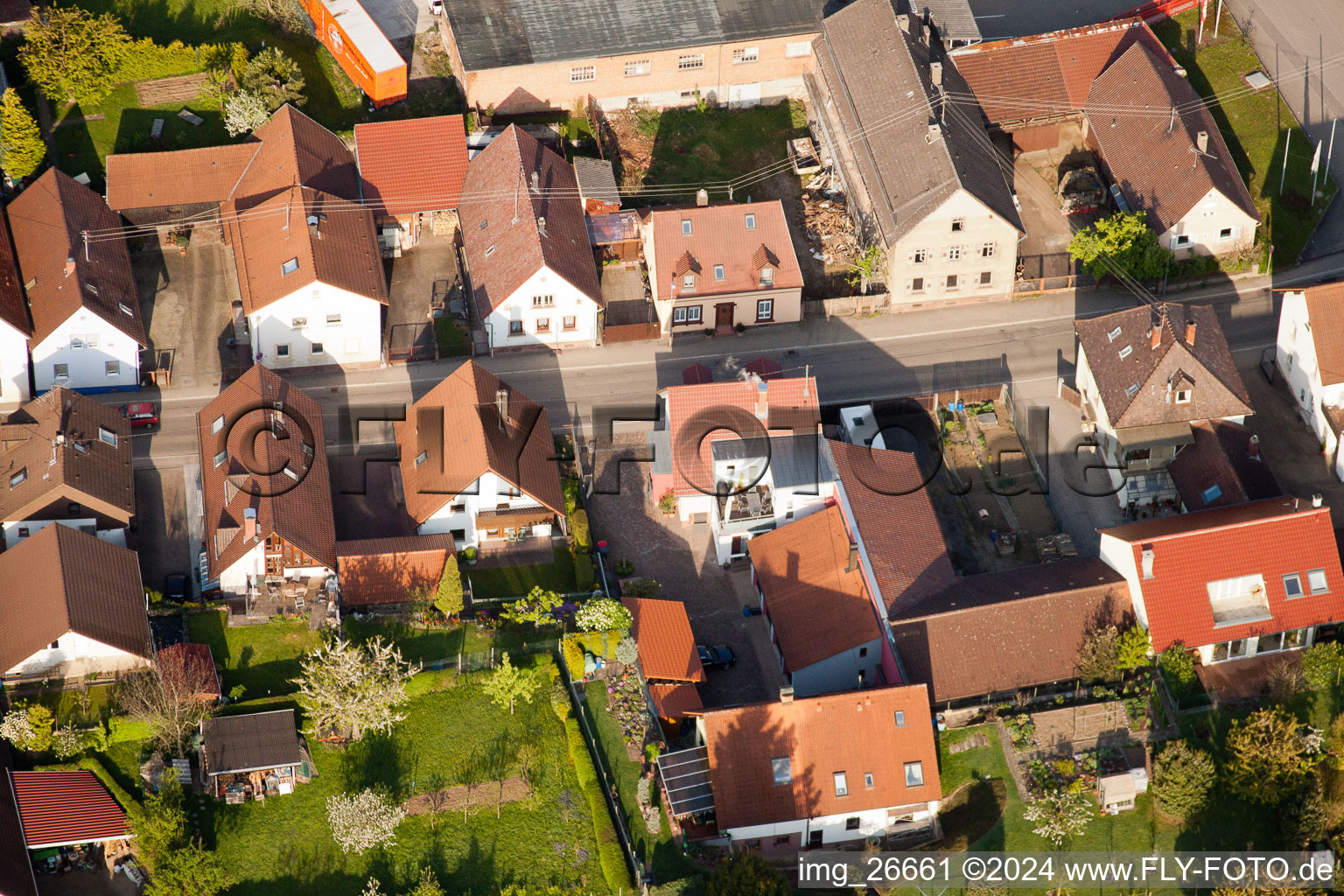 Vue aérienne de Quartier Stupferich in Karlsruhe dans le département Bade-Wurtemberg, Allemagne