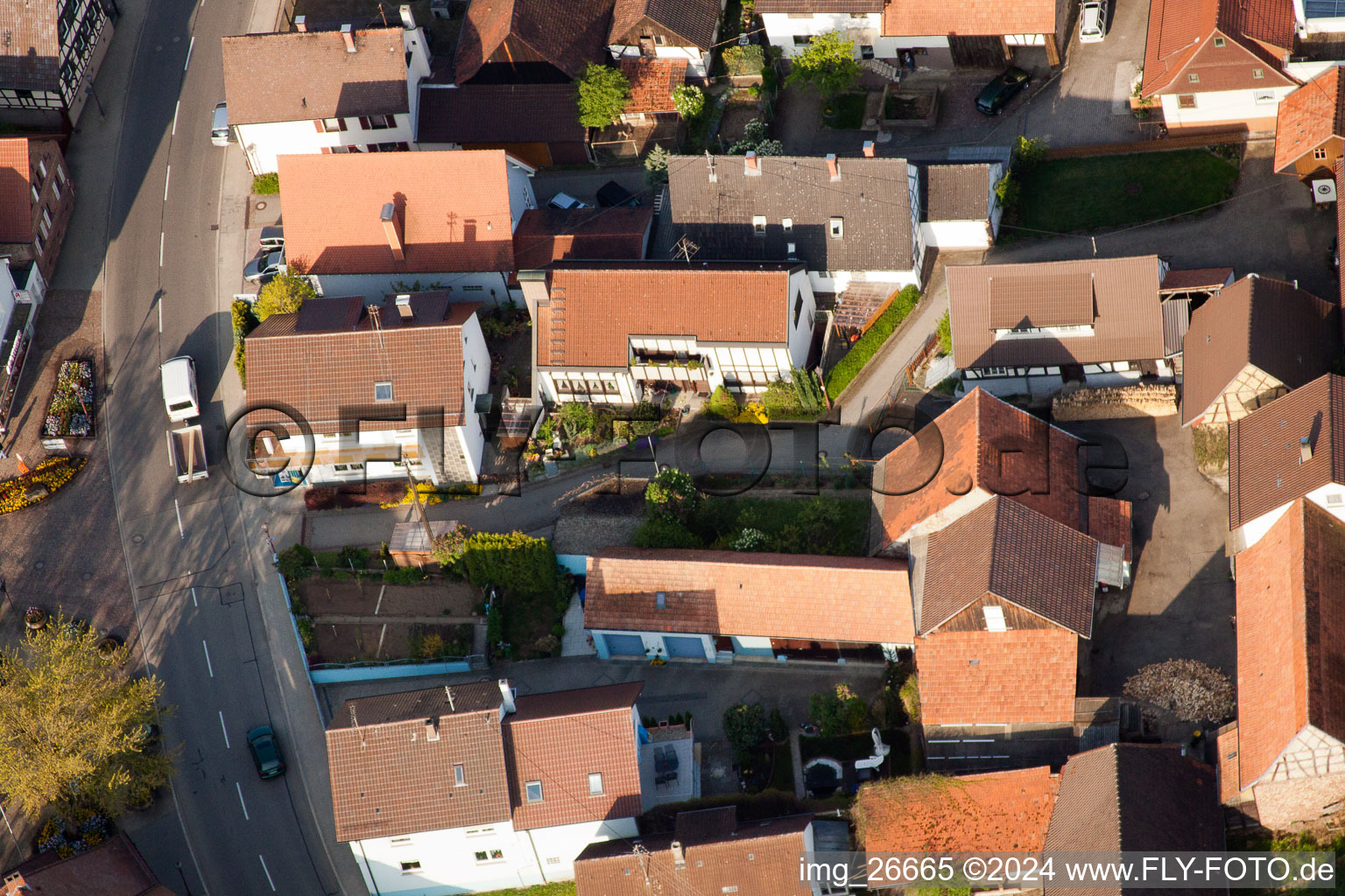 Quartier Stupferich in Karlsruhe dans le département Bade-Wurtemberg, Allemagne d'en haut