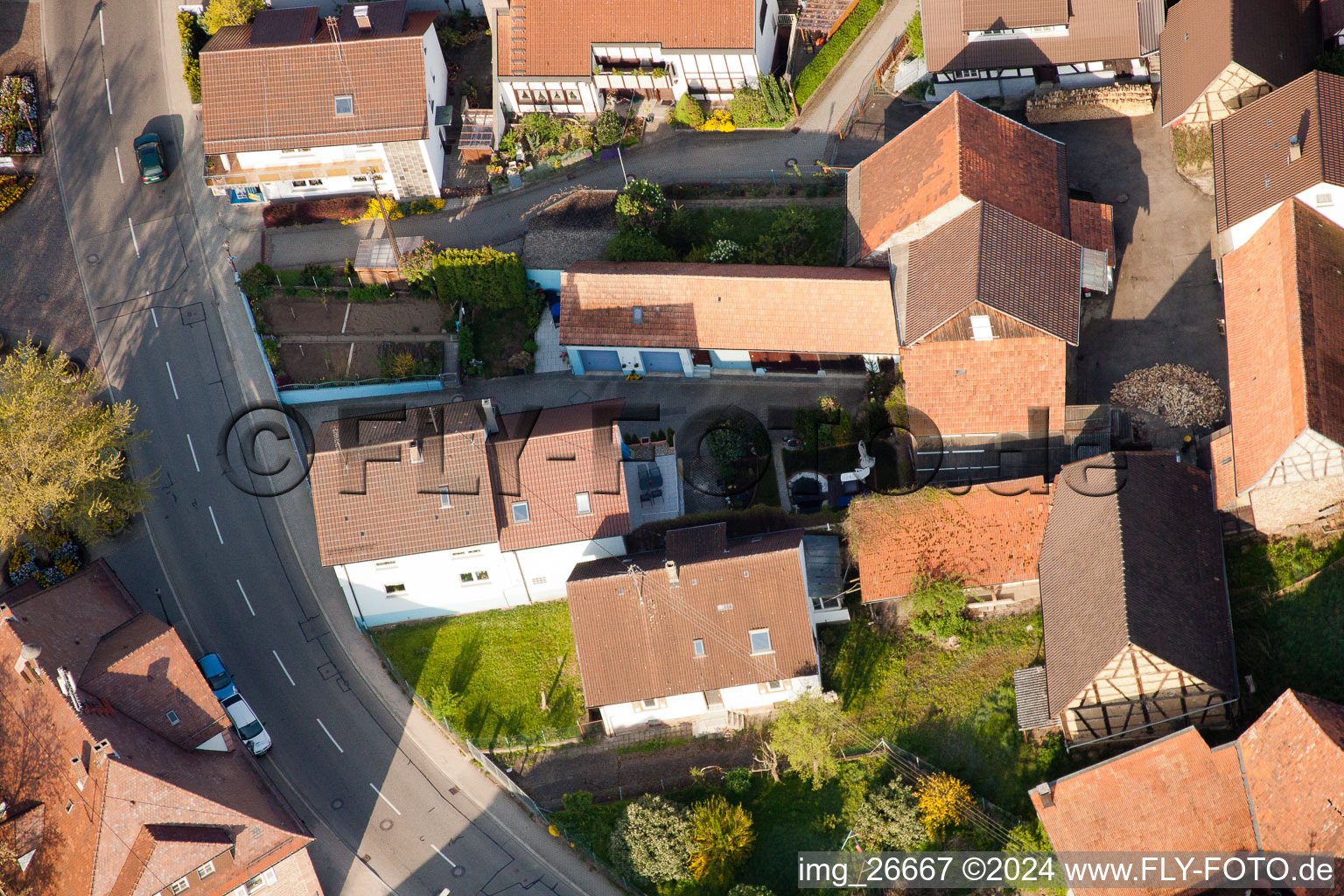 Quartier Stupferich in Karlsruhe dans le département Bade-Wurtemberg, Allemagne hors des airs