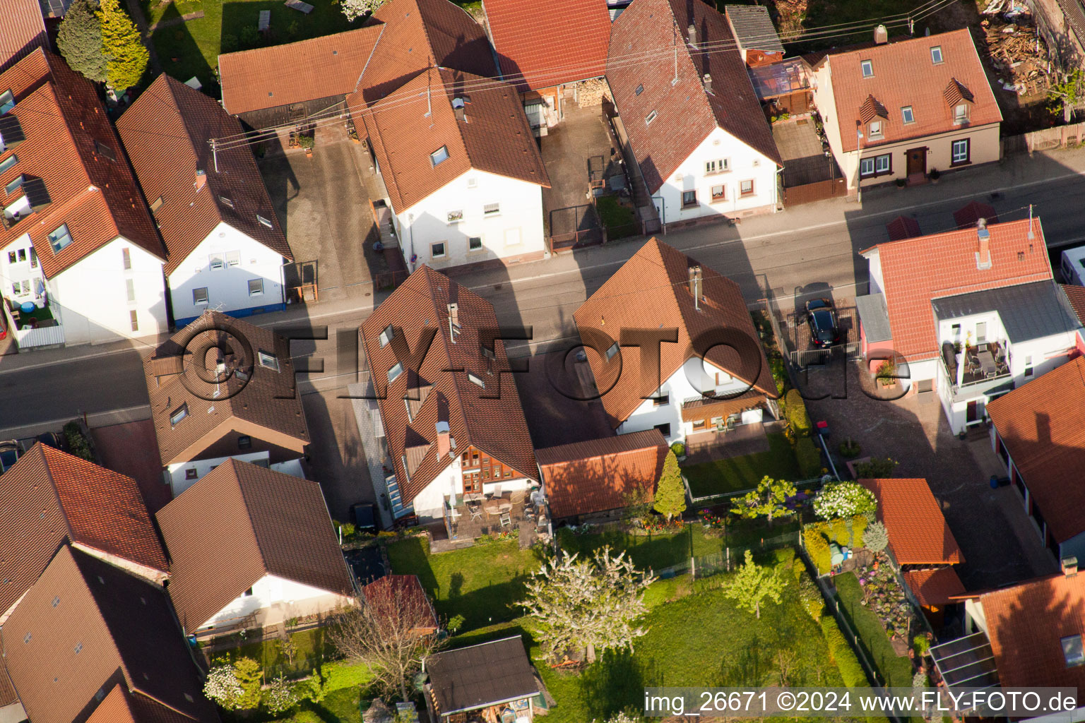 Quartier Stupferich in Karlsruhe dans le département Bade-Wurtemberg, Allemagne vue du ciel