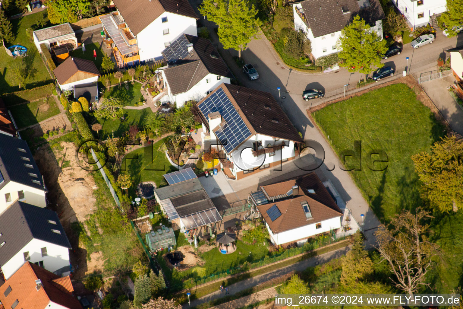 Image drone de Quartier Stupferich in Karlsruhe dans le département Bade-Wurtemberg, Allemagne