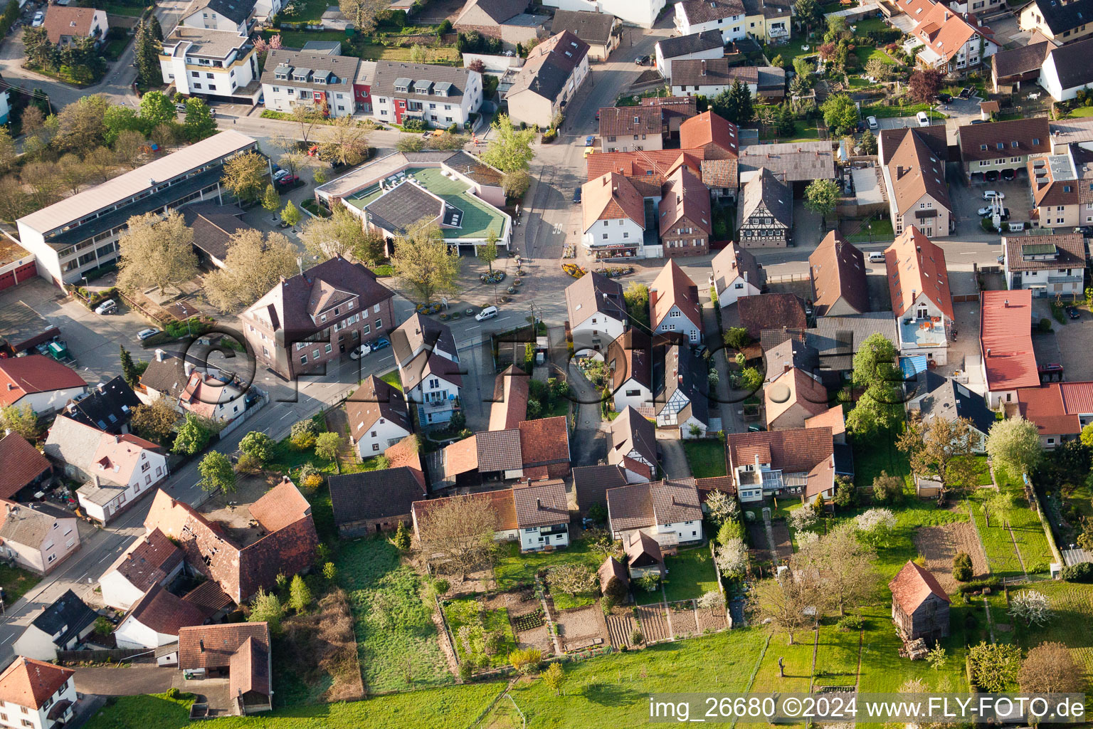 Photographie aérienne de Quartier Stupferich in Karlsruhe dans le département Bade-Wurtemberg, Allemagne