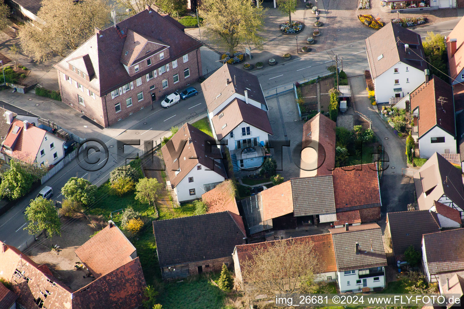 Vue oblique de Quartier Stupferich in Karlsruhe dans le département Bade-Wurtemberg, Allemagne