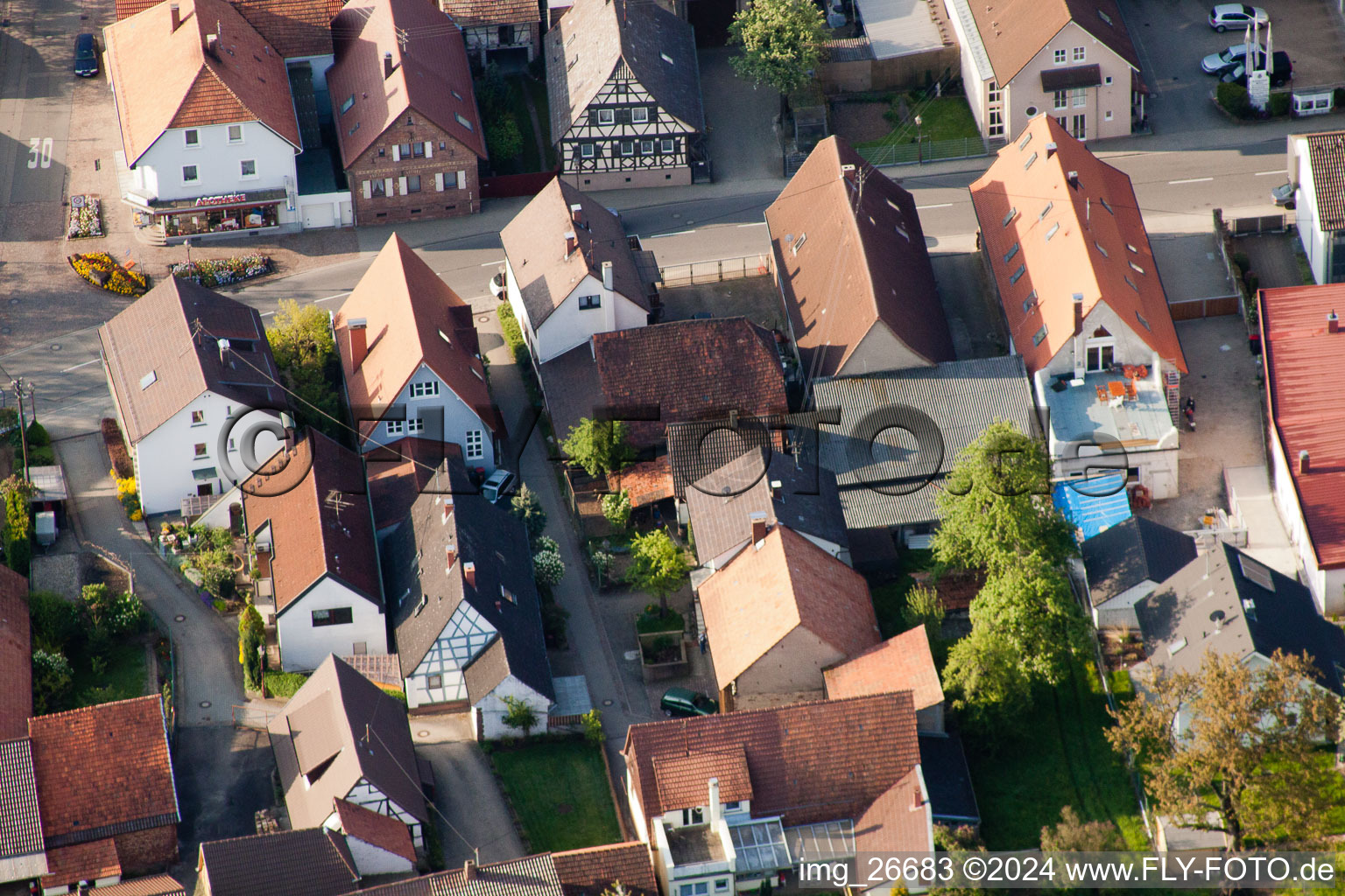 Quartier Stupferich in Karlsruhe dans le département Bade-Wurtemberg, Allemagne hors des airs