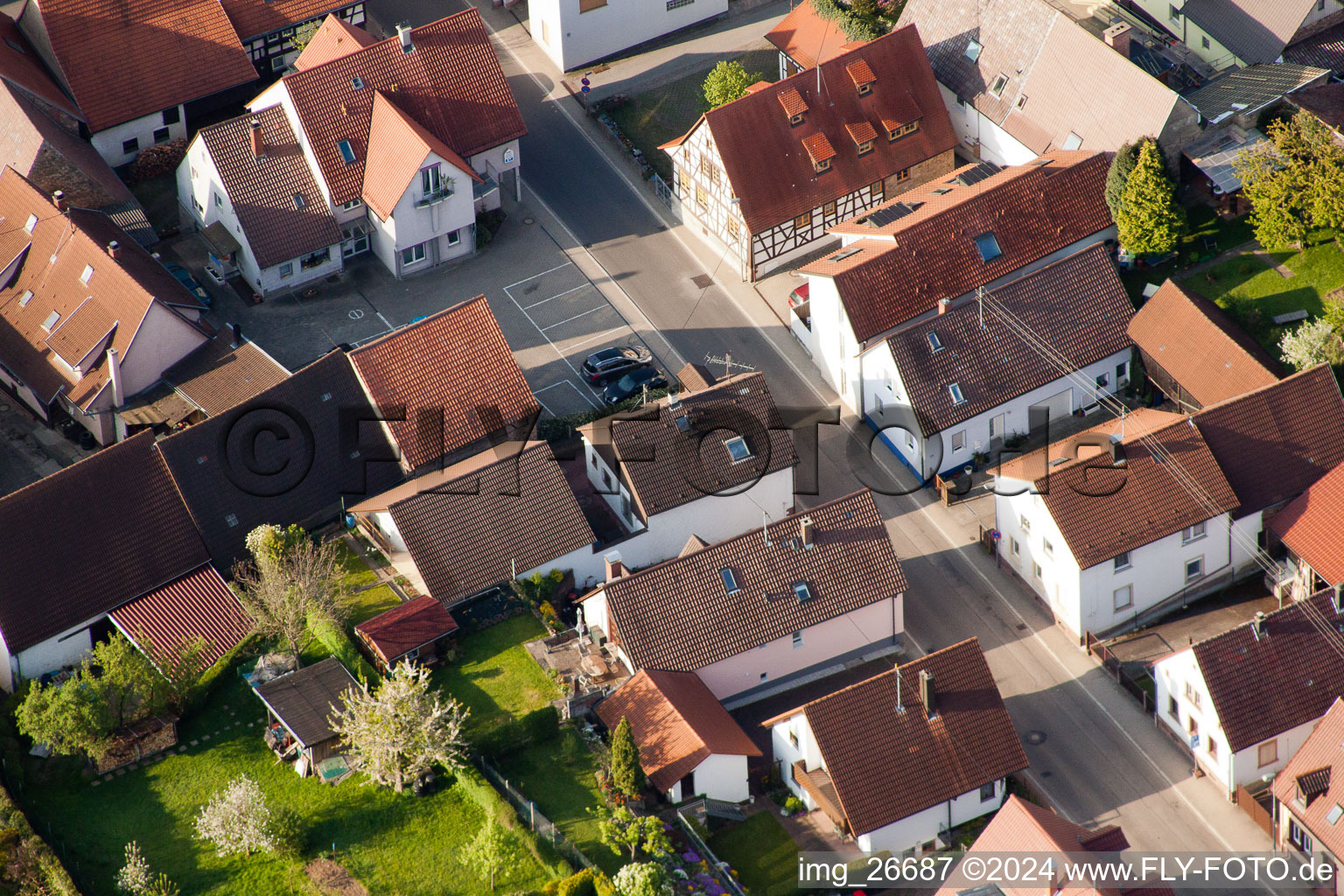 Quartier Stupferich in Karlsruhe dans le département Bade-Wurtemberg, Allemagne vue du ciel