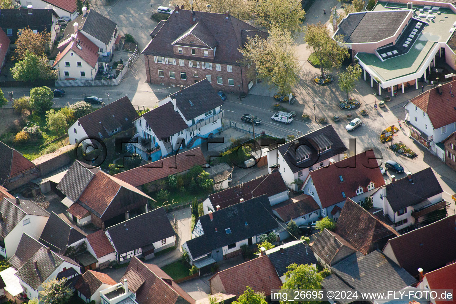 Quartier Stupferich in Karlsruhe dans le département Bade-Wurtemberg, Allemagne vu d'un drone