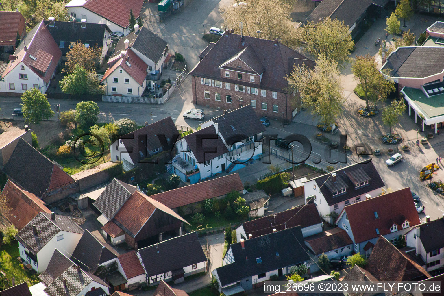 Vue aérienne de Quartier Stupferich in Karlsruhe dans le département Bade-Wurtemberg, Allemagne