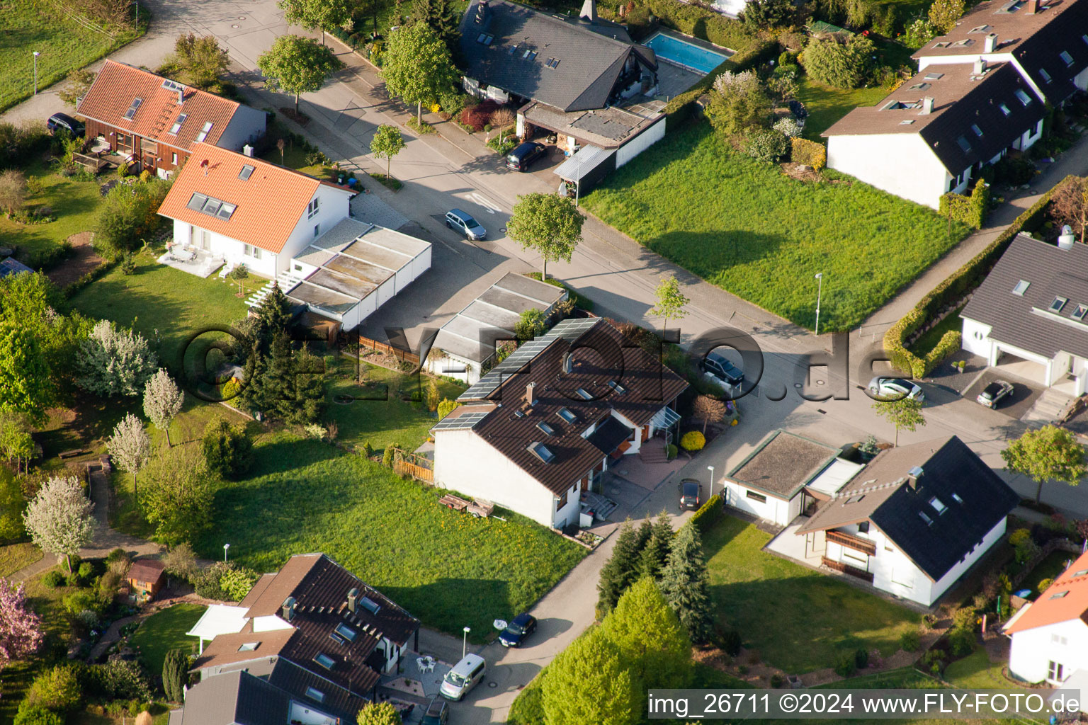 Photographie aérienne de Quartier Stupferich in Karlsruhe dans le département Bade-Wurtemberg, Allemagne