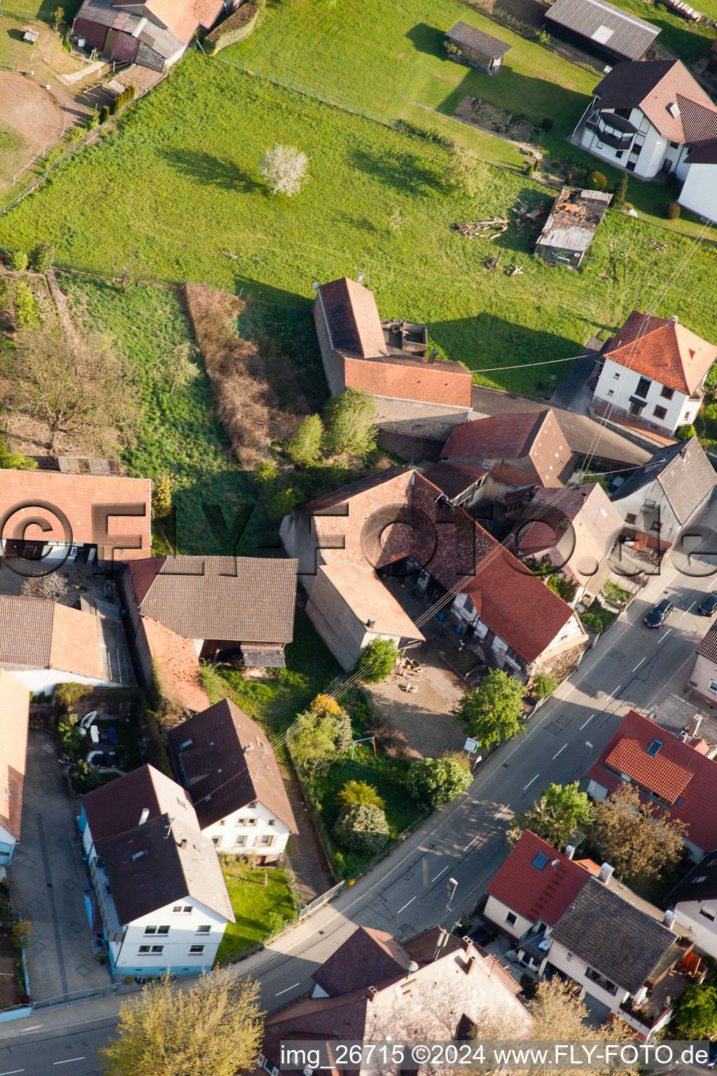 Quartier Stupferich in Karlsruhe dans le département Bade-Wurtemberg, Allemagne d'en haut