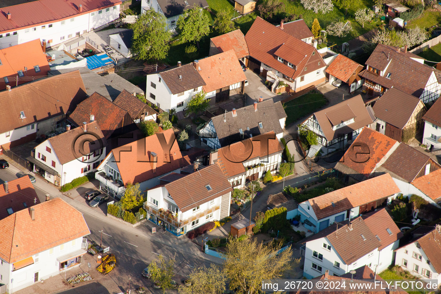 Quartier Stupferich in Karlsruhe dans le département Bade-Wurtemberg, Allemagne depuis l'avion