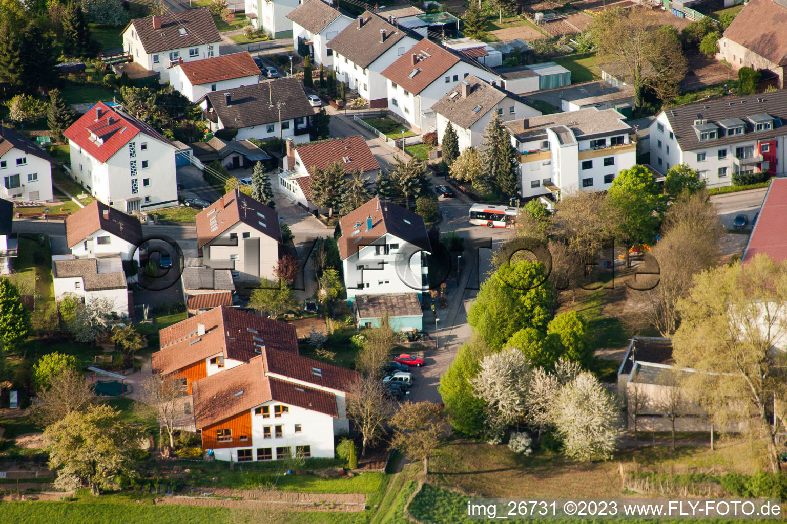 Photographie aérienne de Quartier Stupferich in Karlsruhe dans le département Bade-Wurtemberg, Allemagne