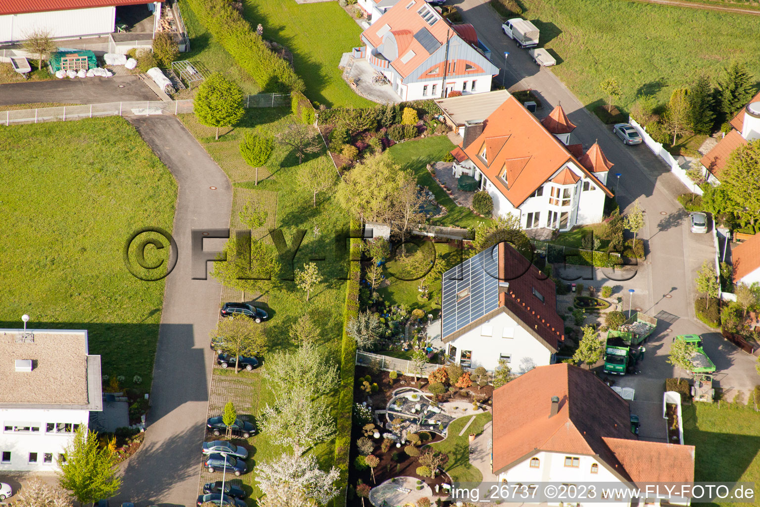 Quartier Stupferich in Karlsruhe dans le département Bade-Wurtemberg, Allemagne hors des airs