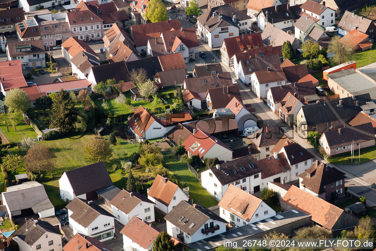 Quartier Stupferich in Karlsruhe dans le département Bade-Wurtemberg, Allemagne d'un drone