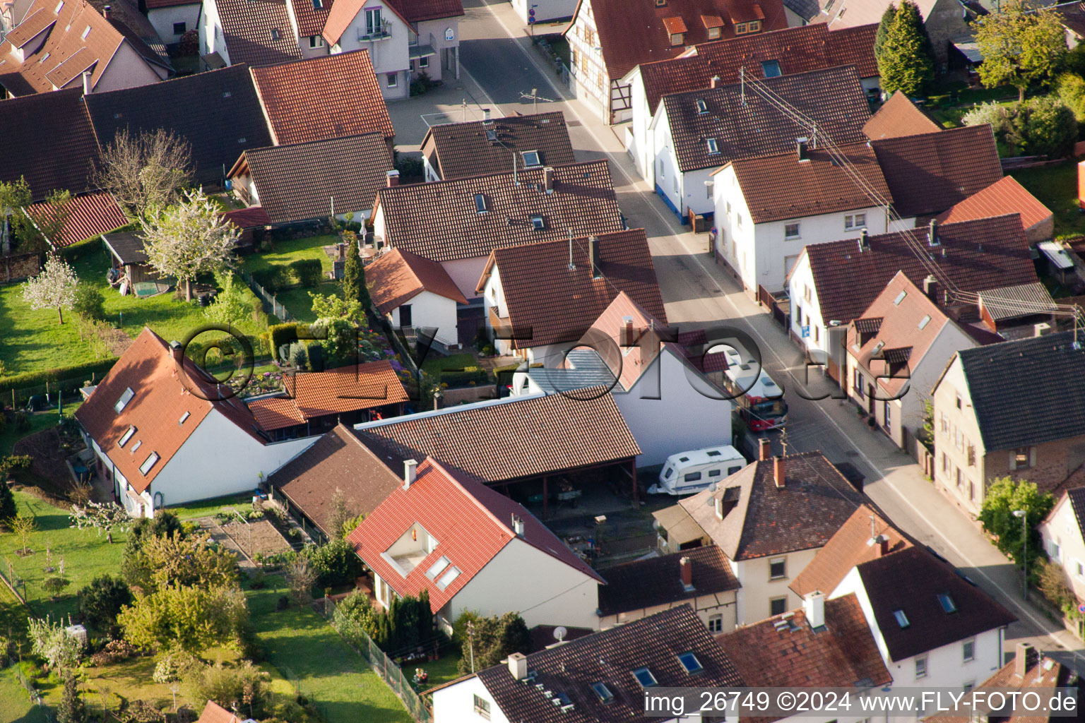 Quartier Stupferich in Karlsruhe dans le département Bade-Wurtemberg, Allemagne vu d'un drone