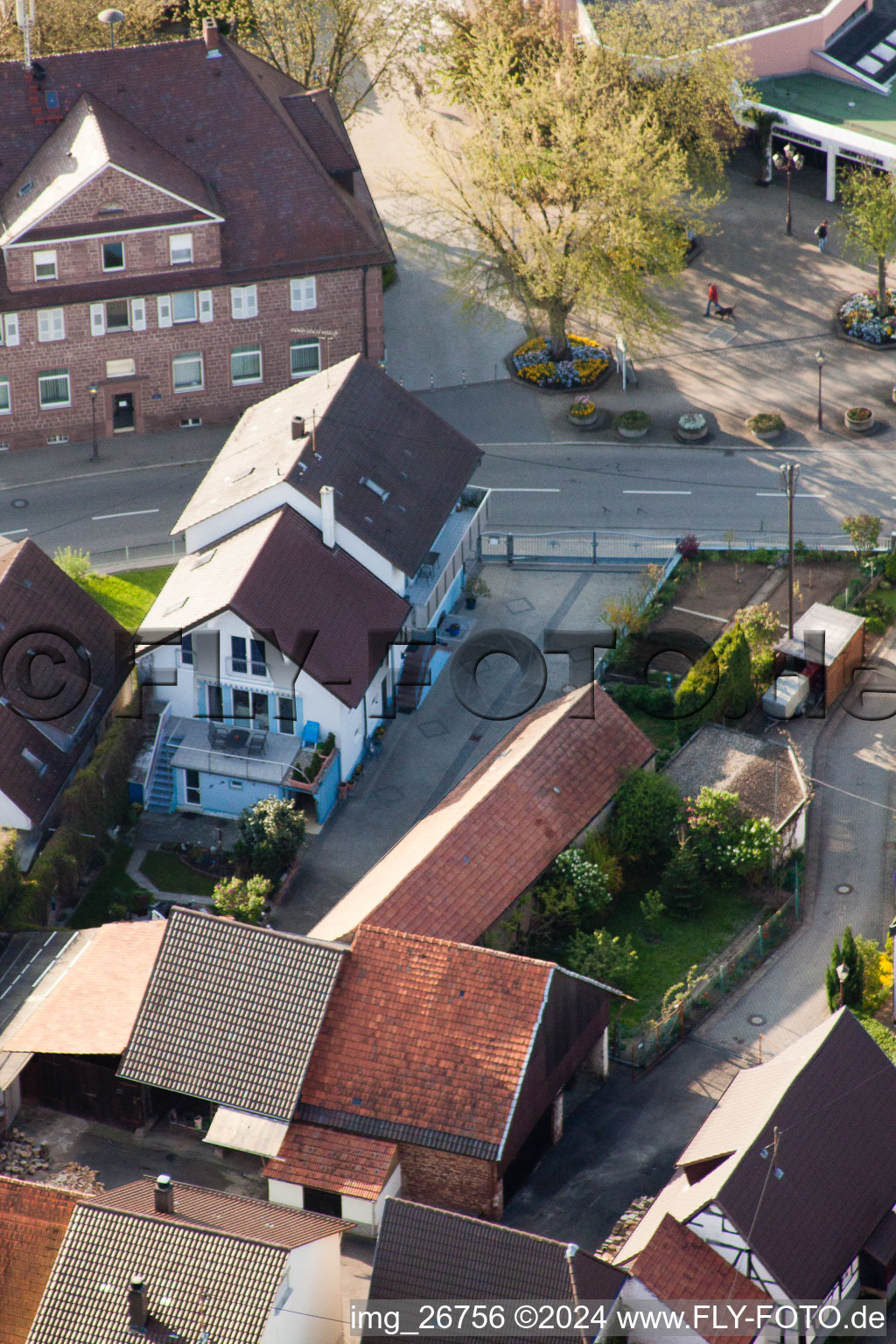 Quartier Stupferich in Karlsruhe dans le département Bade-Wurtemberg, Allemagne vue d'en haut