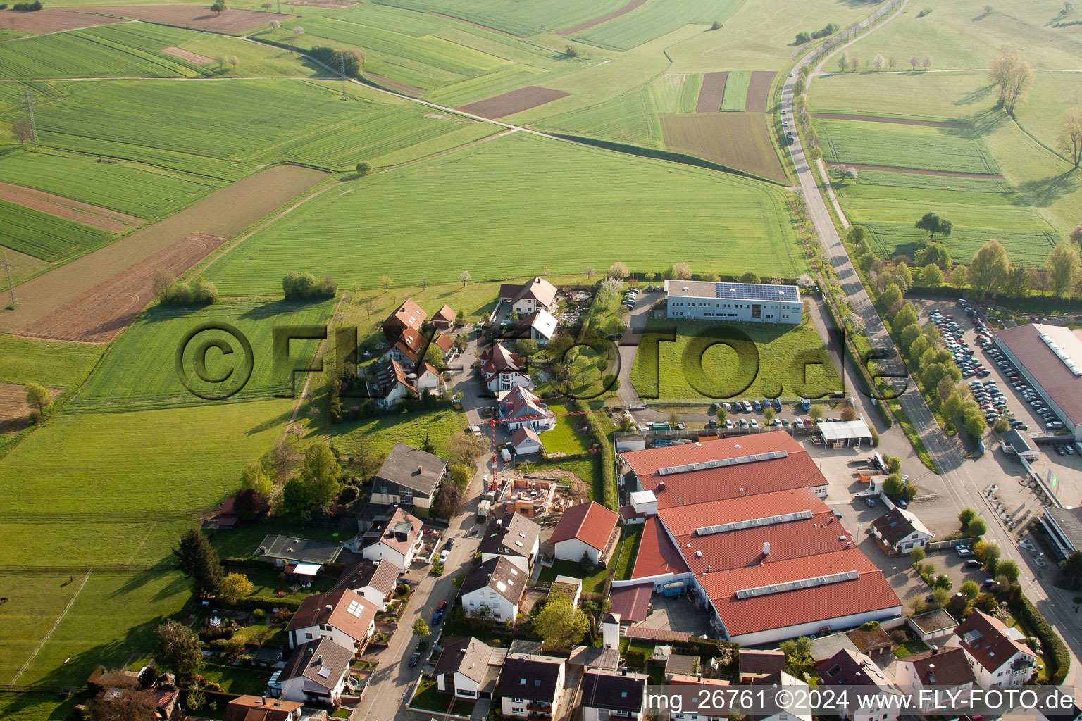 Image drone de Quartier Stupferich in Karlsruhe dans le département Bade-Wurtemberg, Allemagne