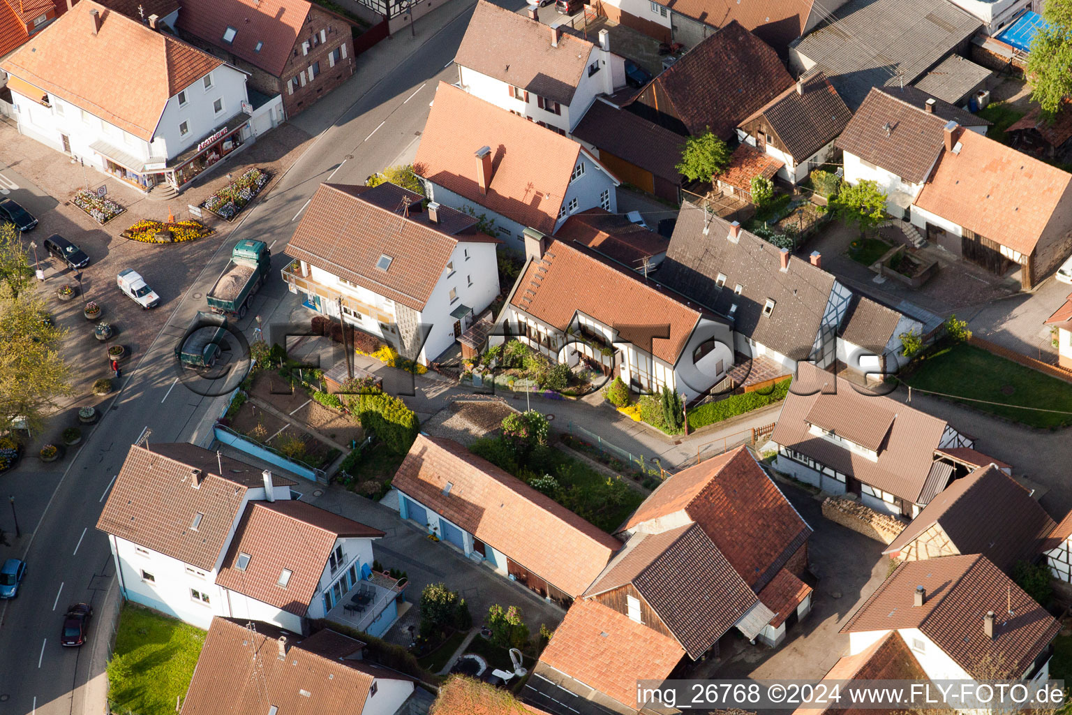 Vue oblique de Quartier Stupferich in Karlsruhe dans le département Bade-Wurtemberg, Allemagne