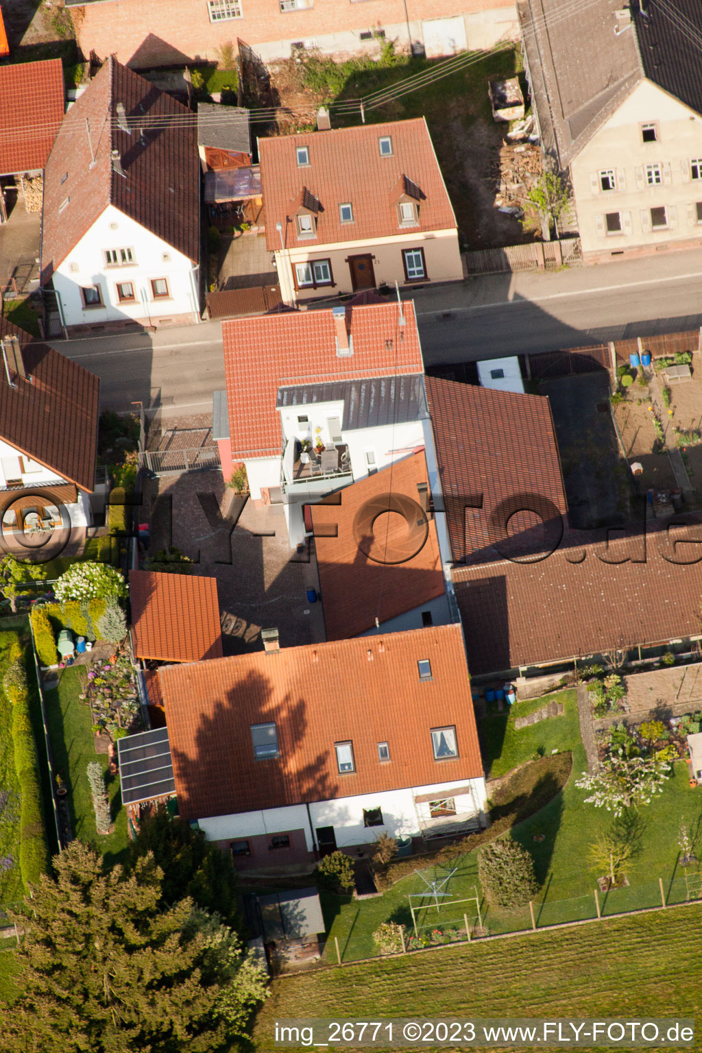 Quartier Stupferich in Karlsruhe dans le département Bade-Wurtemberg, Allemagne vue d'en haut