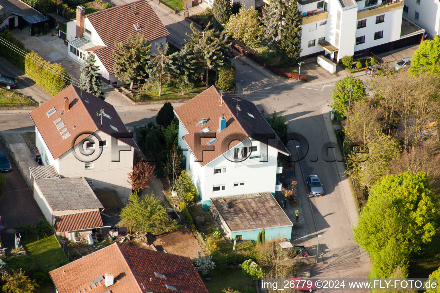 Quartier Stupferich in Karlsruhe dans le département Bade-Wurtemberg, Allemagne vue du ciel