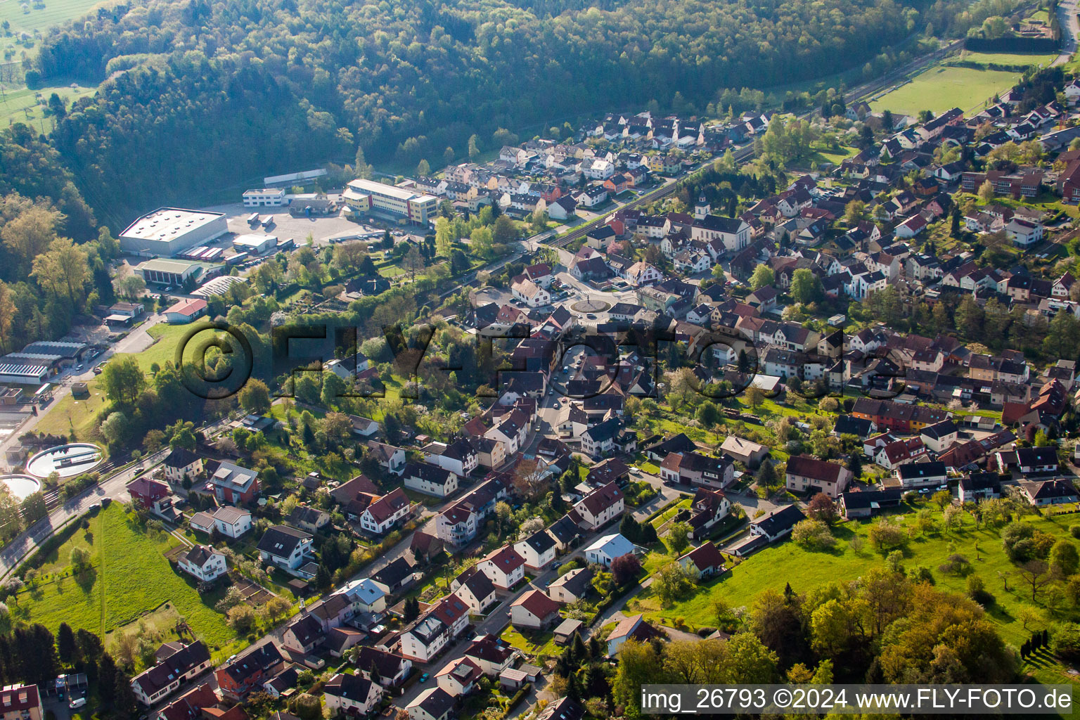 Photographie aérienne de Quartier Kleinsteinbach in Pfinztal dans le département Bade-Wurtemberg, Allemagne