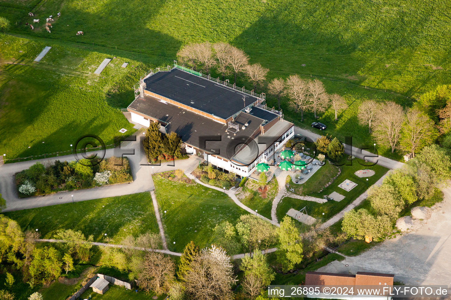 Vue oblique de Quartier Völkersbach in Malsch dans le département Bade-Wurtemberg, Allemagne