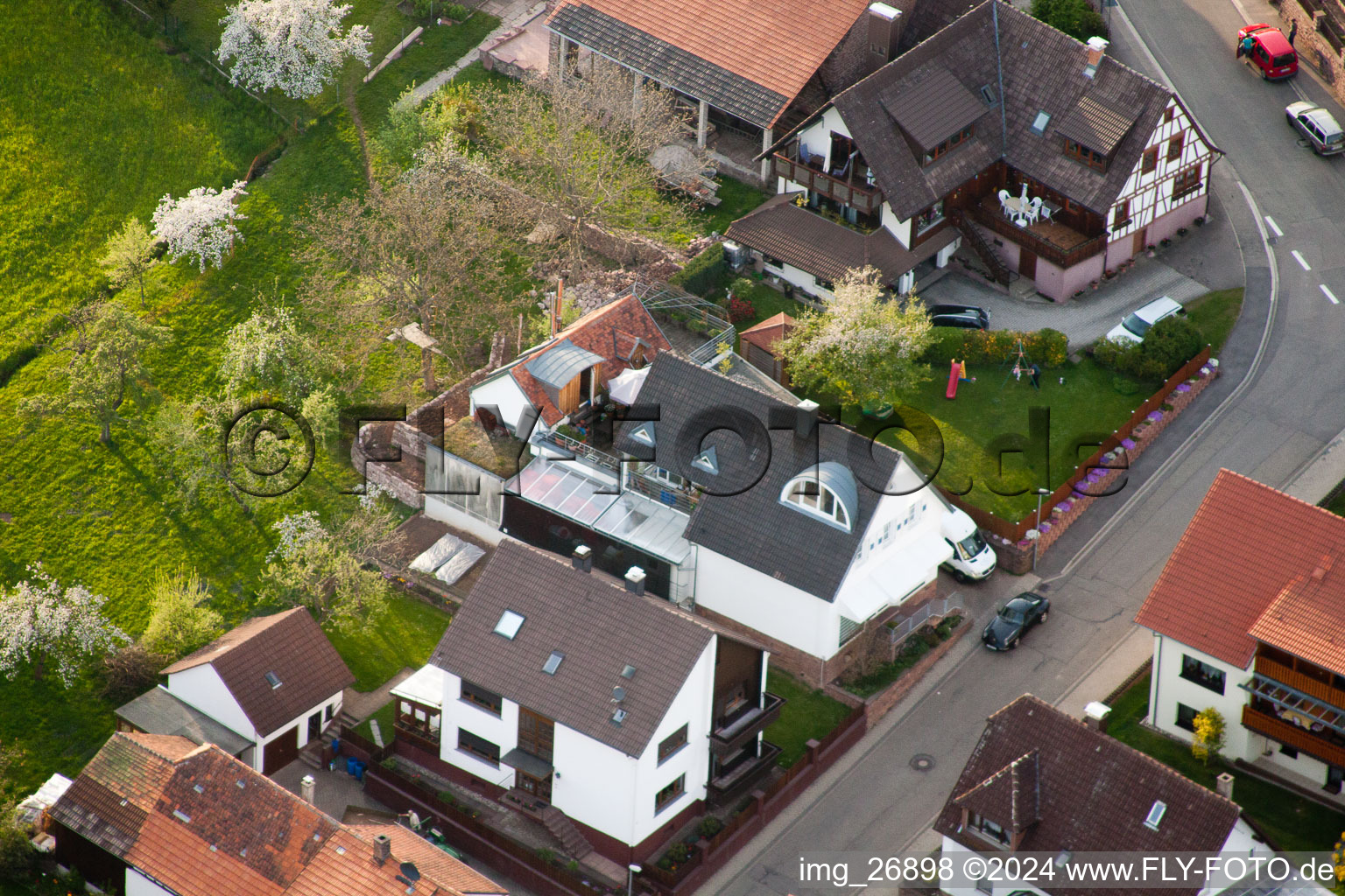 Quartier Völkersbach in Malsch dans le département Bade-Wurtemberg, Allemagne hors des airs