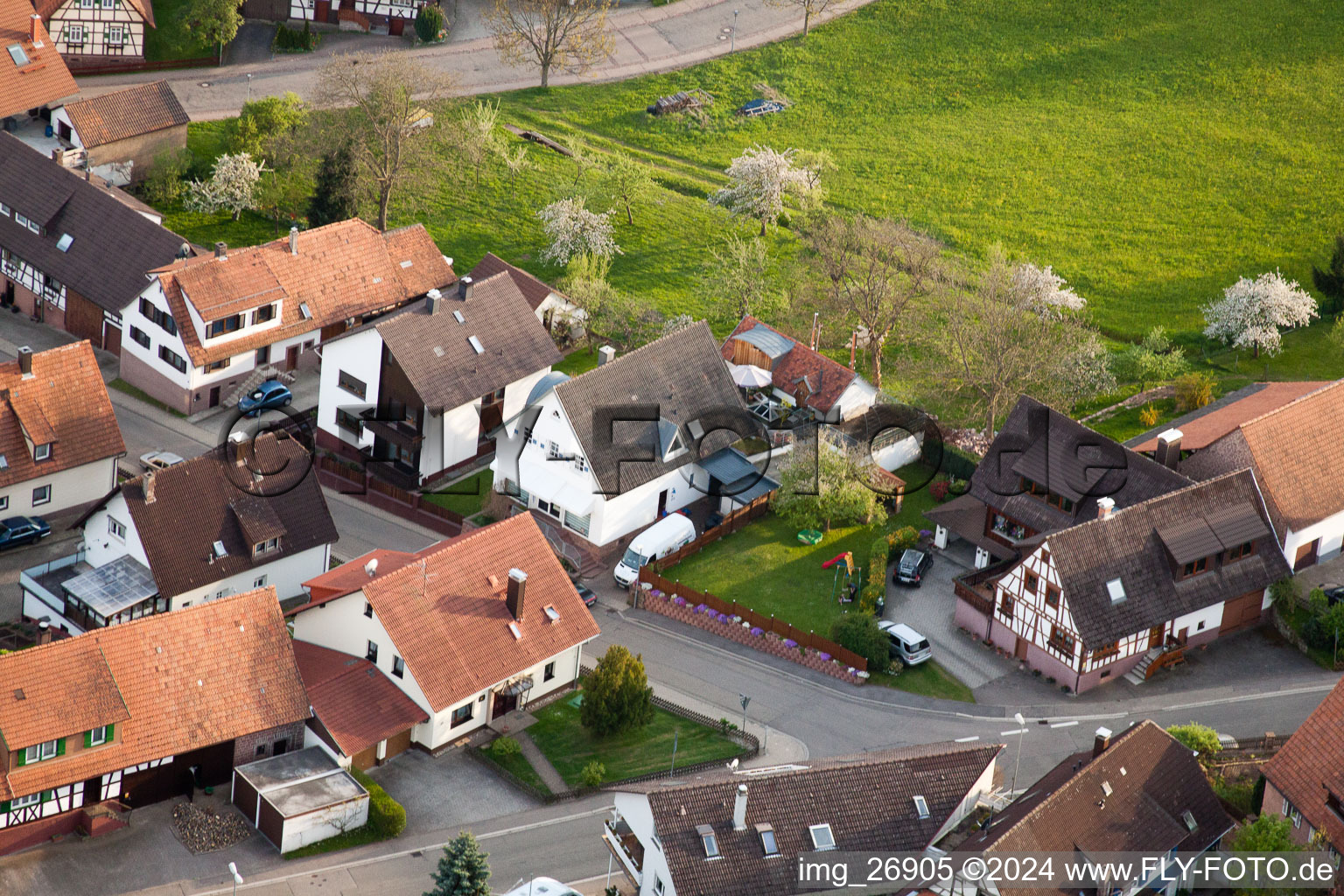 Enregistrement par drone de Quartier Völkersbach in Malsch dans le département Bade-Wurtemberg, Allemagne