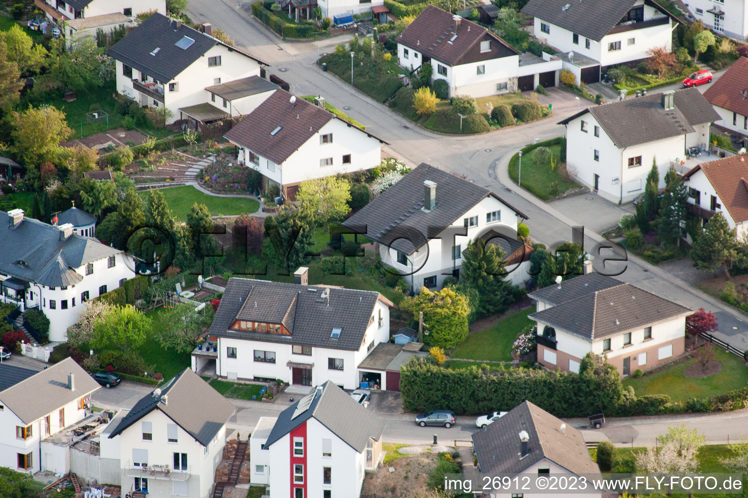 Photographie aérienne de Quartier Völkersbach in Malsch dans le département Bade-Wurtemberg, Allemagne