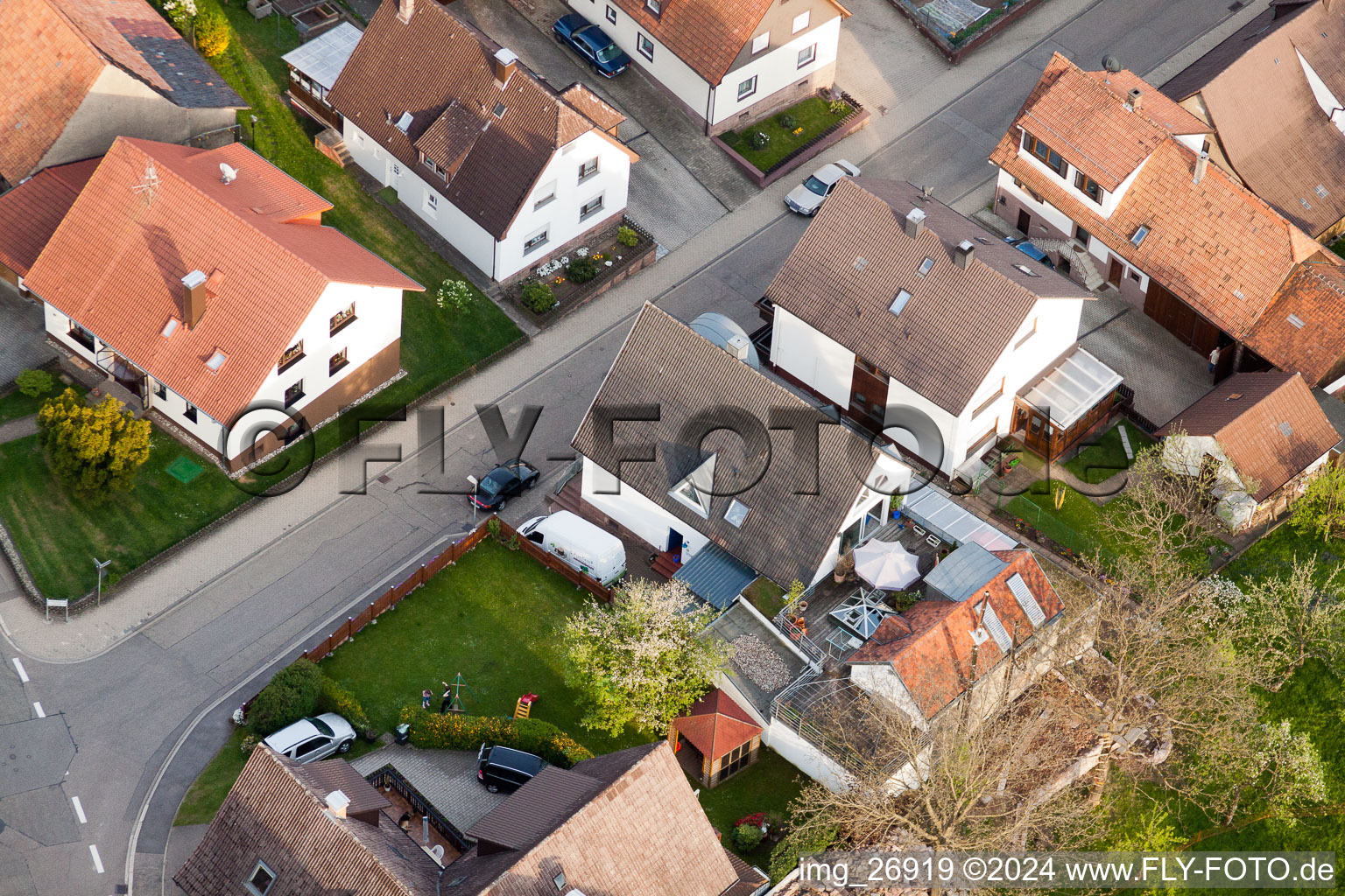 Quartier Völkersbach in Malsch dans le département Bade-Wurtemberg, Allemagne vue du ciel