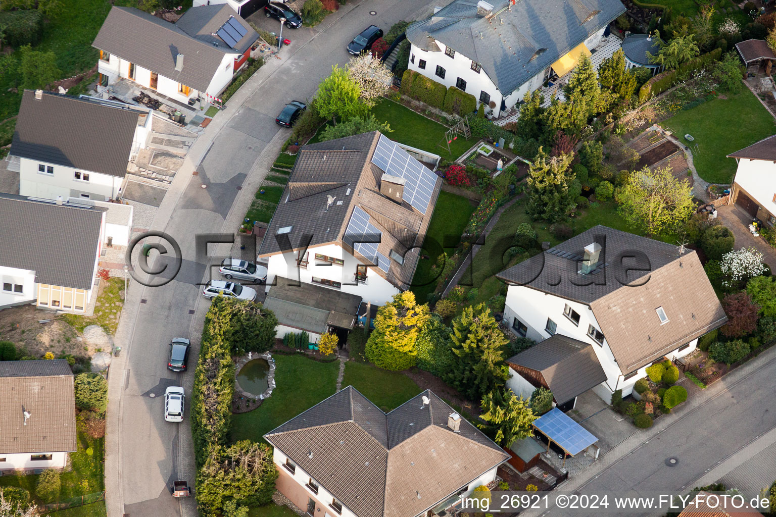 Image drone de Quartier Völkersbach in Malsch dans le département Bade-Wurtemberg, Allemagne