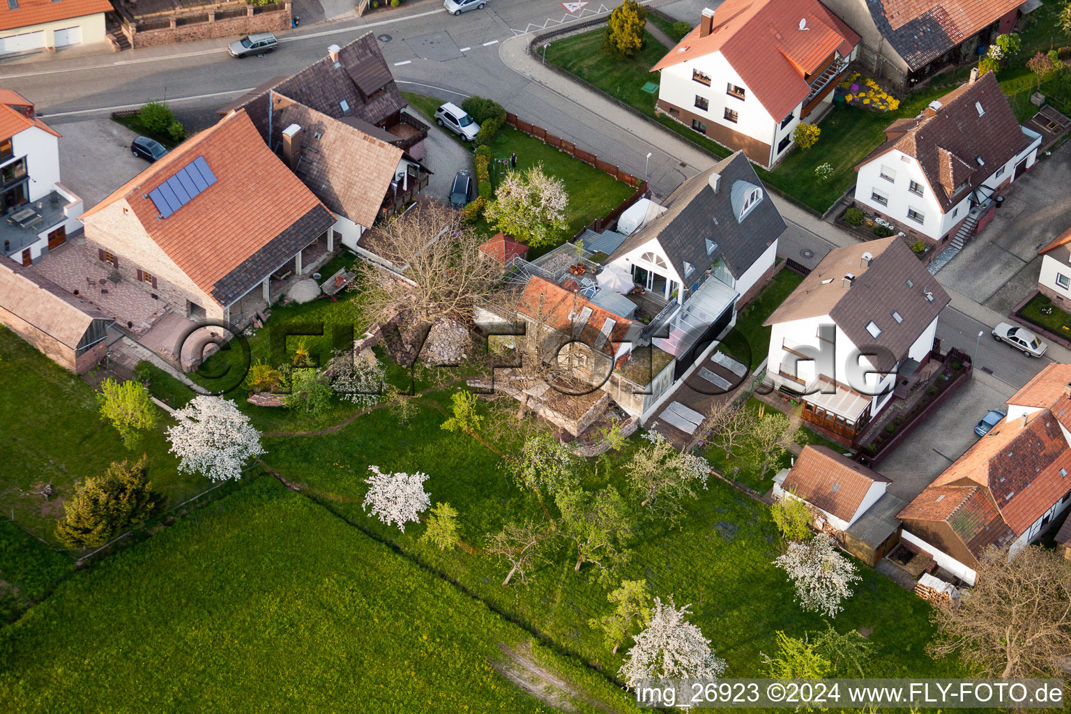 Quartier Völkersbach in Malsch dans le département Bade-Wurtemberg, Allemagne d'un drone