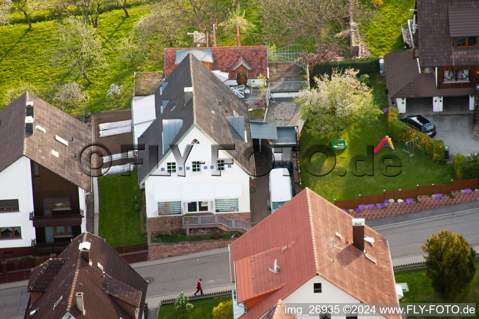 Enregistrement par drone de Quartier Völkersbach in Malsch dans le département Bade-Wurtemberg, Allemagne