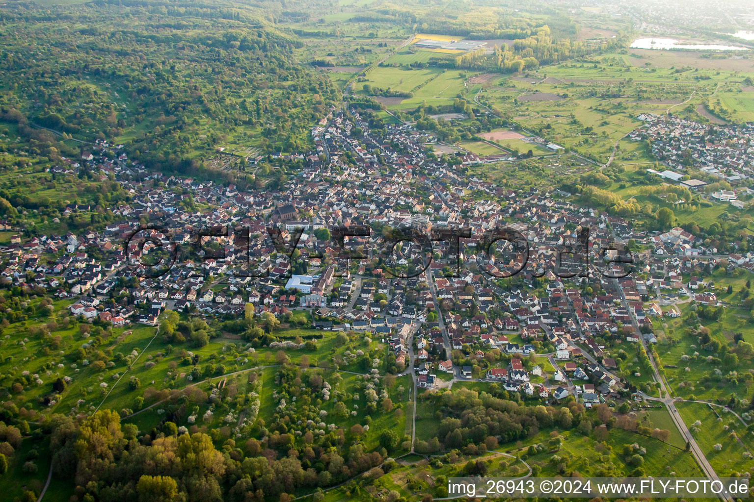 Photographie aérienne de Malsch dans le département Bade-Wurtemberg, Allemagne