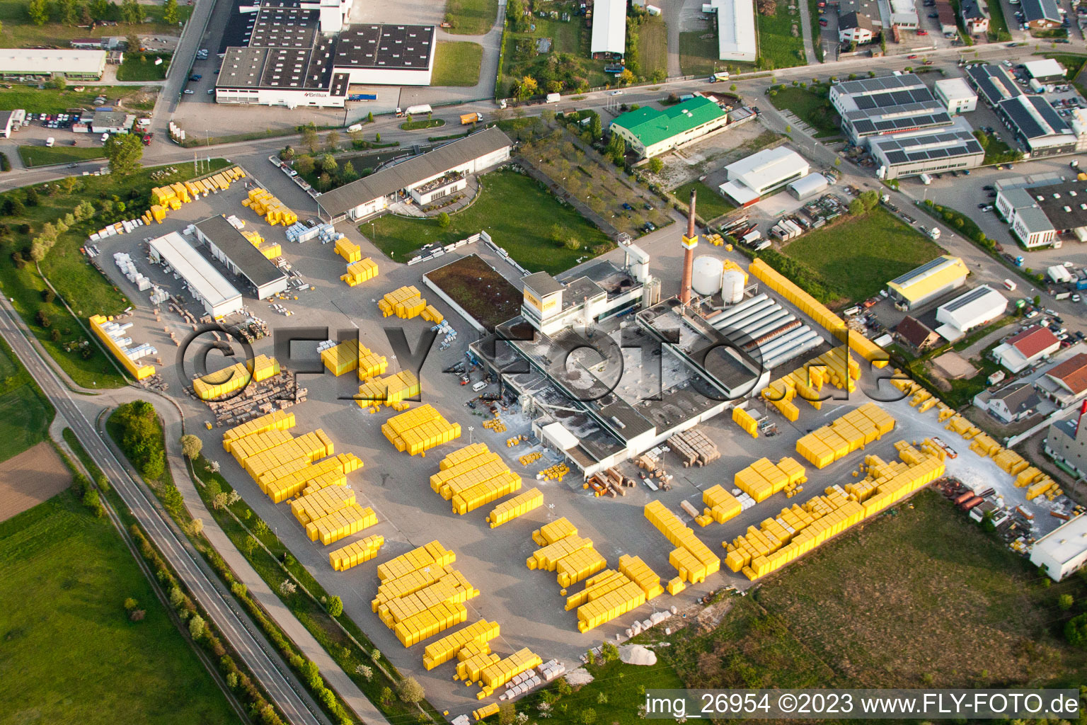 Photographie aérienne de Usine Ytong à Malsch dans le département Bade-Wurtemberg, Allemagne