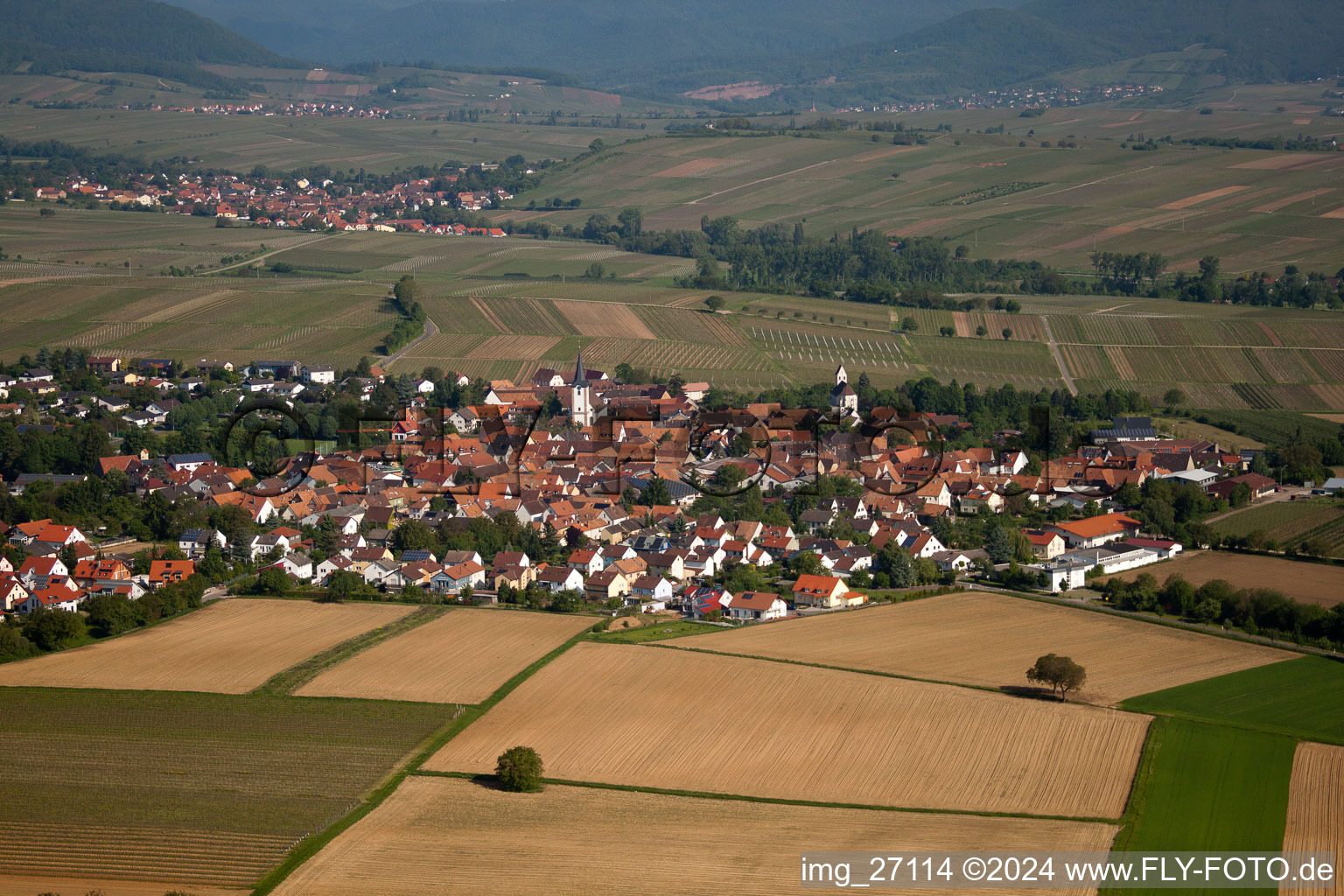 Vue oblique de Quartier Mörzheim in Landau in der Pfalz dans le département Rhénanie-Palatinat, Allemagne