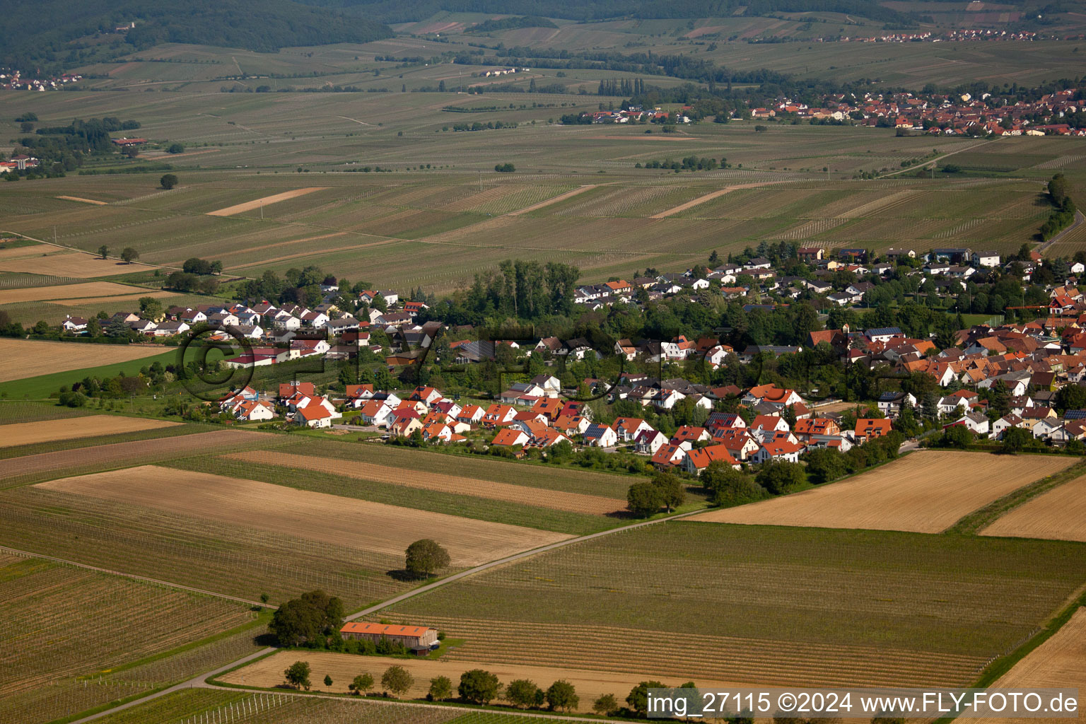 Quartier Mörzheim in Landau in der Pfalz dans le département Rhénanie-Palatinat, Allemagne d'en haut