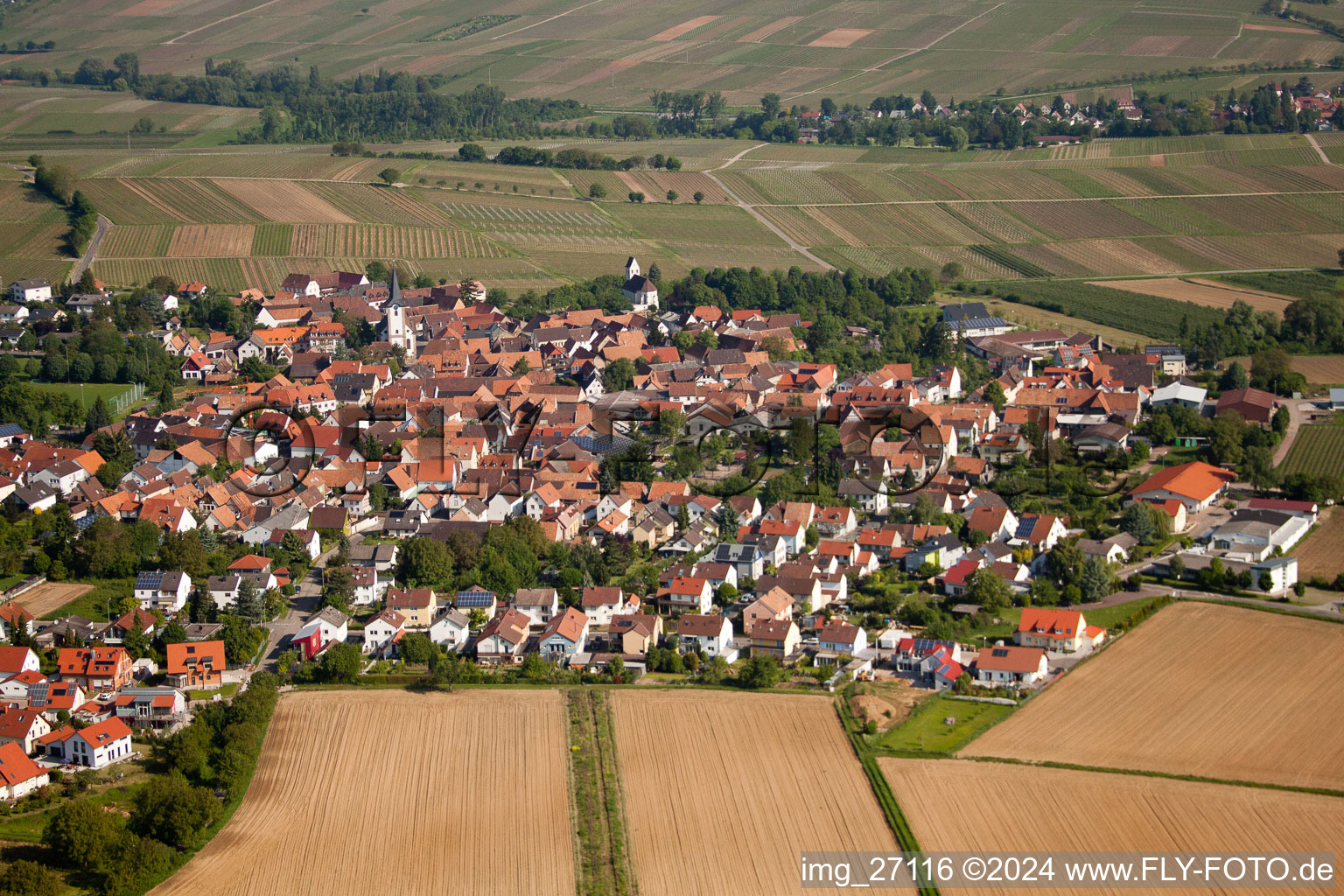 Quartier Mörzheim in Landau in der Pfalz dans le département Rhénanie-Palatinat, Allemagne hors des airs